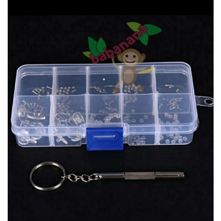 Asesoris kacamata spare part suku cadang service repair glasses set