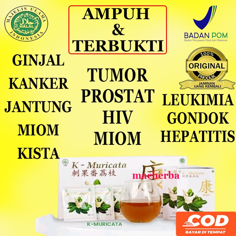 PAKET HERBAL MAZON B K MURICATA 100% ORIGINAL DIJAMIN  Jantung Kista Ovarium Kanker Serviks Benjolan