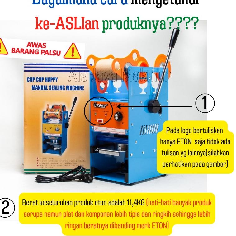 Grosir.. Cup sealer GETRA / CUP SEALER ETON alat pres plastik pres gelas 40