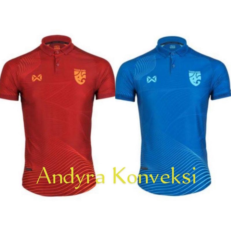 Jersey Timnas Thailand AFF Mitsubishi Electric Cup 2022 - Full printing - Free Name Set