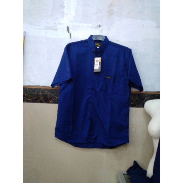 kemeja pria polos hurley elegan
