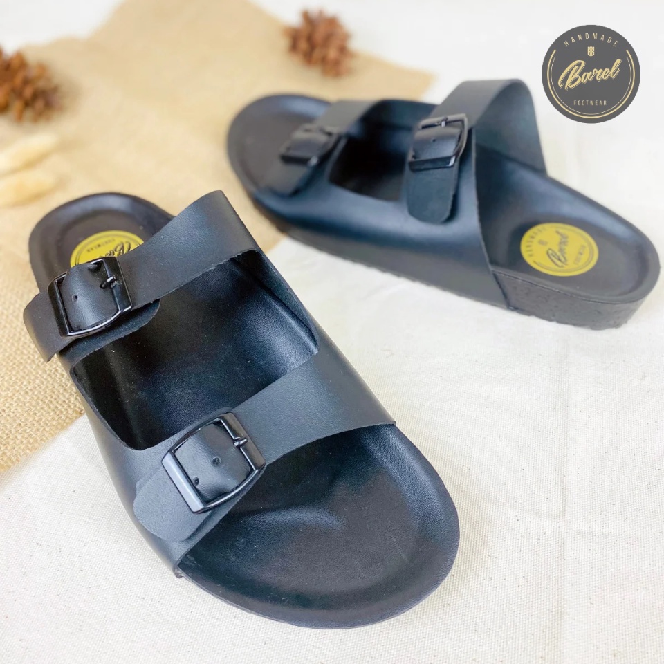 Barel - Bincen Special Slide Sandal Kasual Sandal Pria Sandal Slide Hitam