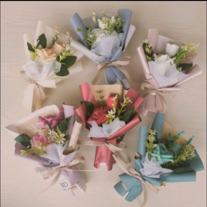 

Gift flower box / kado buket bunga box hadiah simple bouquet rose