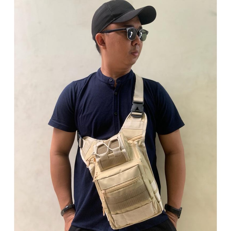 Slempang Camera Army Jumbo ( HARGA GROSIR ) Tas Pria dan Wanita Tentara Polisi Militer Model Slingbag