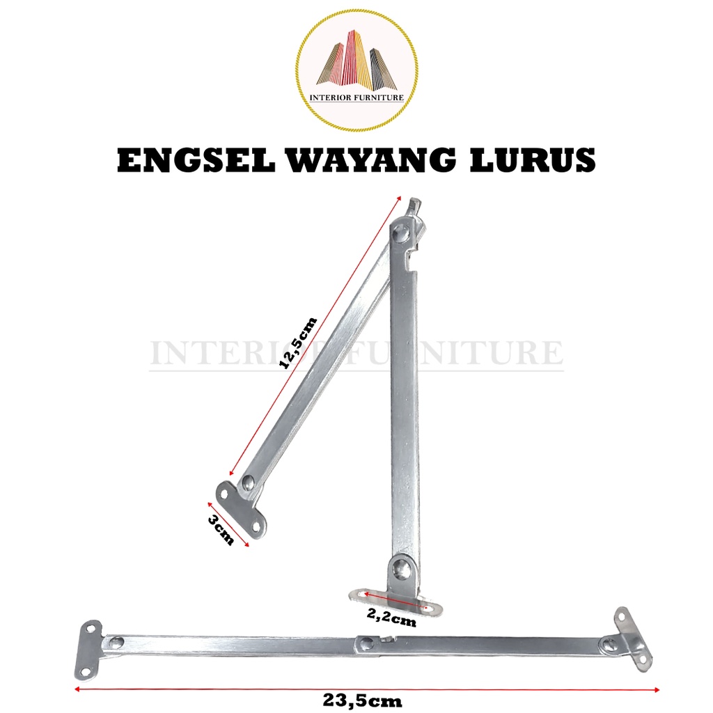 Engsel Wayang Lurus Engsel Salon Engsel Sikutan Engsel Jendela Lemari Flap Stay Engsel Bukaan Koper Peti