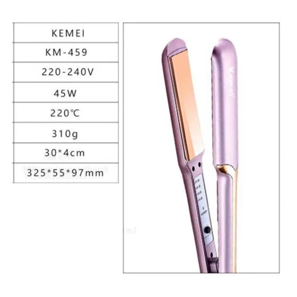 KEMEI ORIGINAL 459 hair straightener catok sisir pelurus rambut