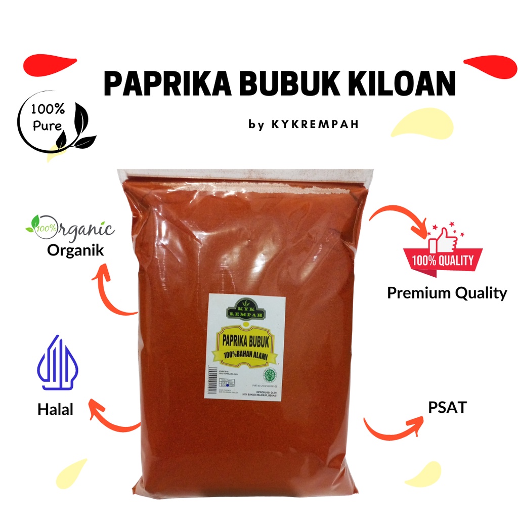 

Paprika Bubuk Murni [1 Kg]