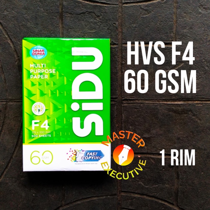 

] Sinar Dunia / SiDu Kertas HVS F4 / Folio 60 gsm 215 x 330 mm