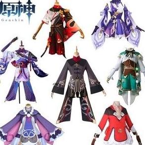 [Terlaris] Genshin Impact Cosplay Costume Uniform Hutao Klee Raiden