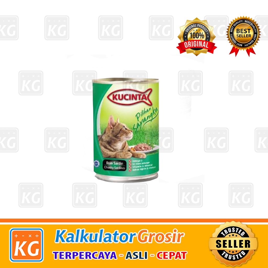 Kucinta Kaleng 400gr wetfood All Variant Makanan Kucing Basah Kaleng Kucinta 400 Gr Wet Food 400gr Basah Paling Murah