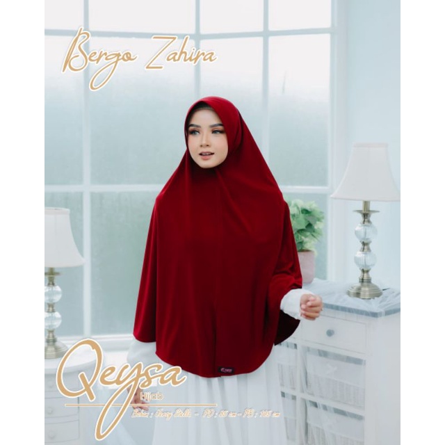 bergo qeysa || zahira jumbo || jersey stella premium