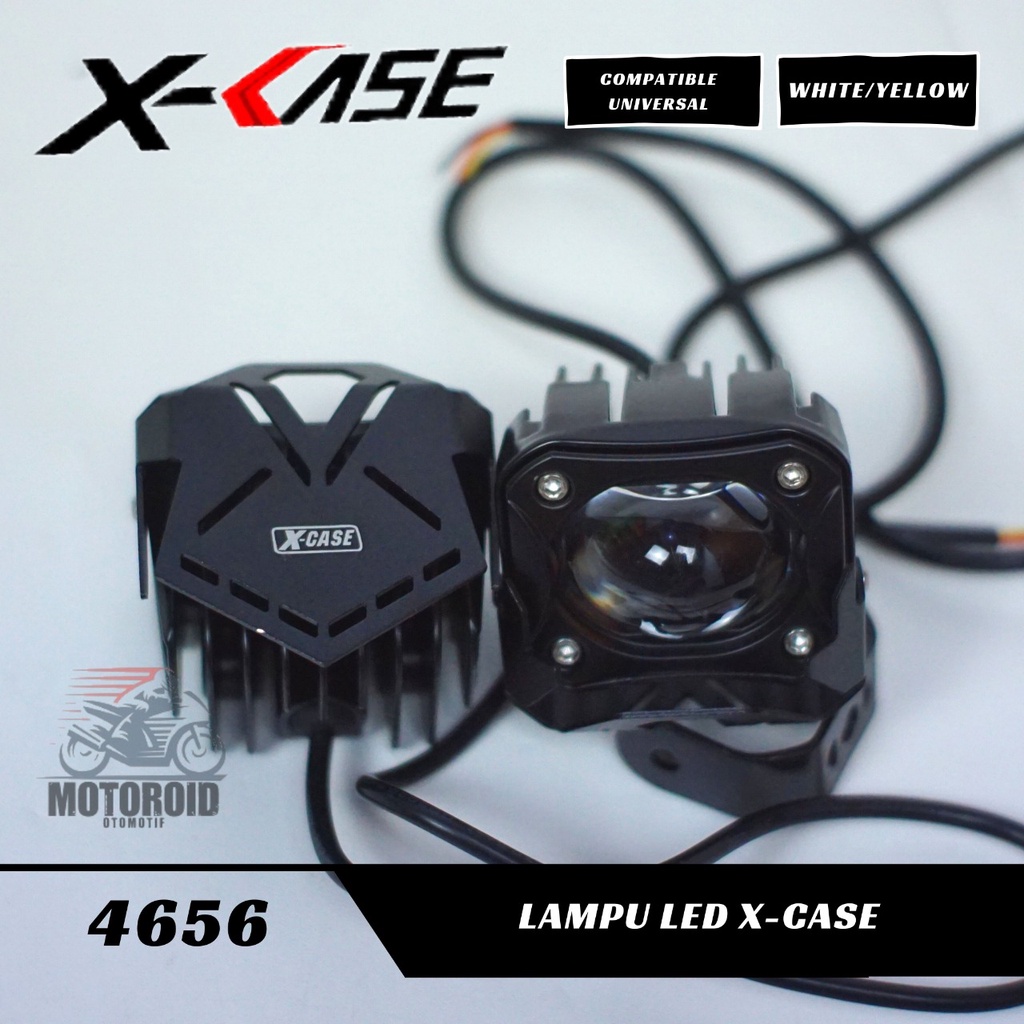 Lampu Tembak SEPASANG Laser SQL Mata Lampu Tembak Led 1 Mata XCASE Lampu Sql 1 Mata Driving Led Putih Kuning
