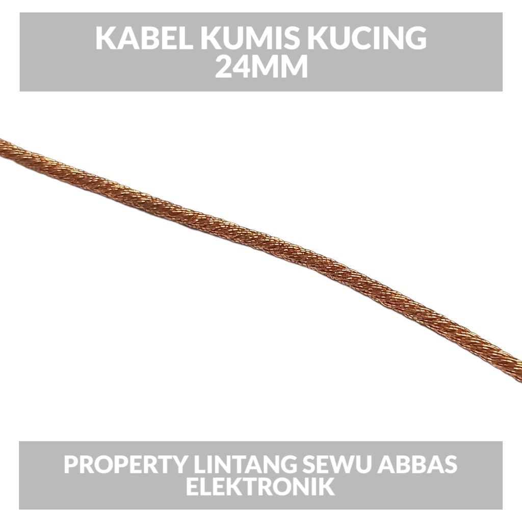 KABEL SPEAKER BENANG TEMBAGA KUMIS KUCING 50CM