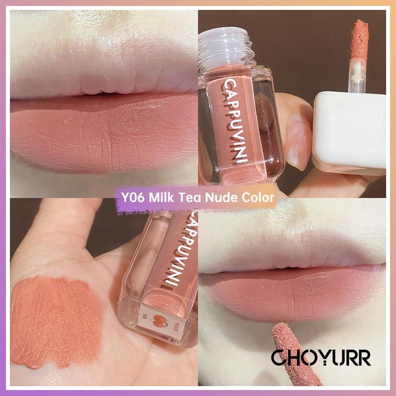 【COD】Cappuvini Lip Oil Crystal Lip Gloss Transparant Lip Oil Minyak Bibir Melembabkan Bibir Lip Care Waterproof Glossy Lip Plumper Korean Import-CH