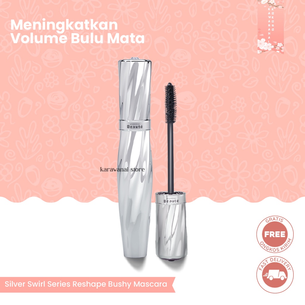 [ ORIGINAL + BPOM ] Premiere Beaute Silver Swirl Series Reshape Bushy Mascara Murah banget Waterproo