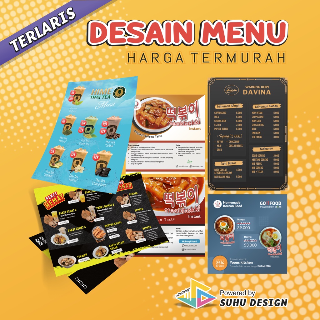 Jual Terlaris Jasa Desain Grafis Custom Desain Menu Spanduk Logo Kartu Nama Banner 9431