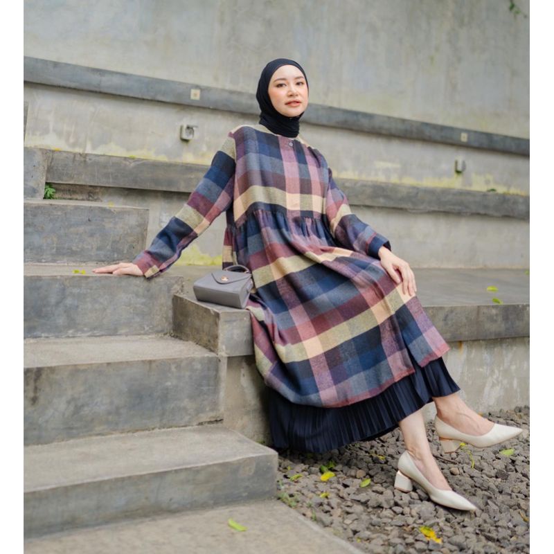 TUNIK DENIA SQ FLANEL BY MAHARA ID