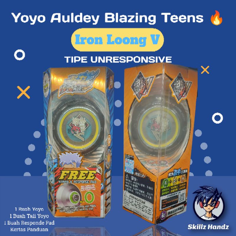 Yoyo Original Auldey Blazing Teens Iron Loong V (Unresponsive)