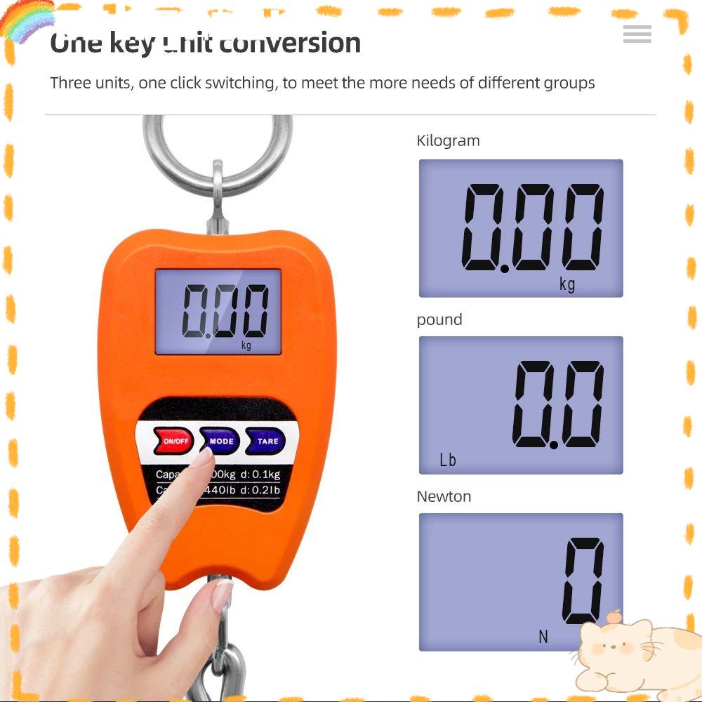 Solighter Crane Scale Professional Weight Balance Timbangan Digital LCD Heavy Duty