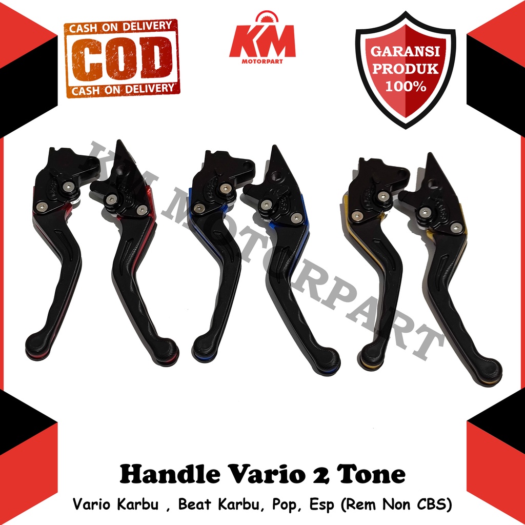 Handle Rem Vario Karbu 110 Techno Beat Karbu ESP Pop Street Non CBS Variasi Honda 2 Tone