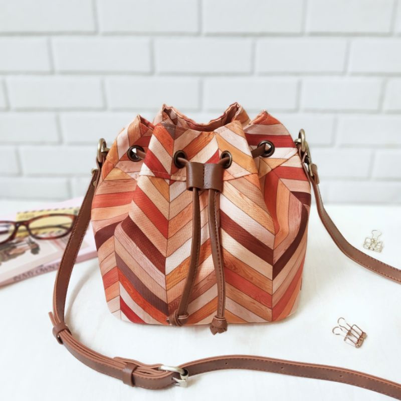 GABY Chevron / Bucket Bag / Tas Serut Handmade