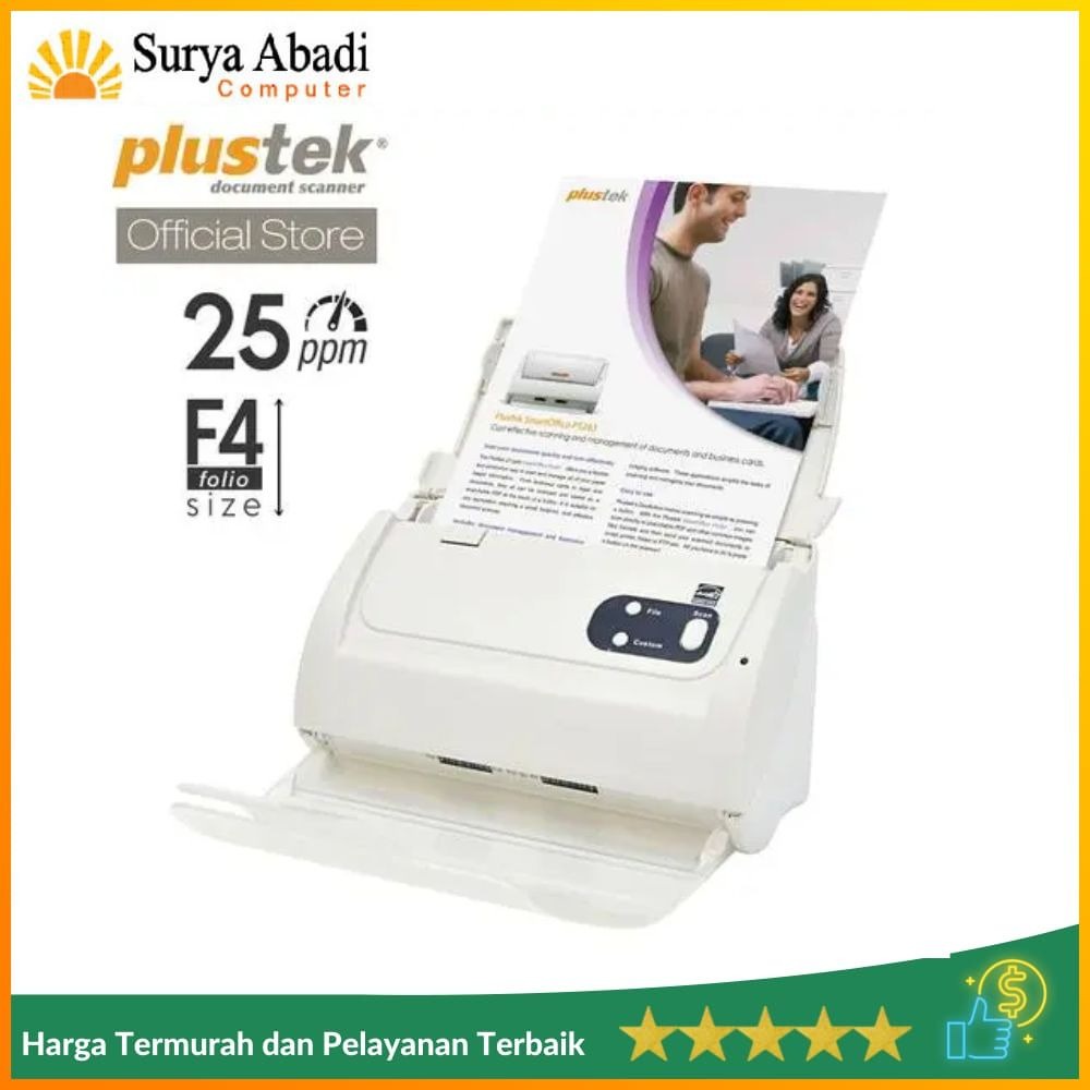 Plustek scanner otomatis smartoffice Ps283