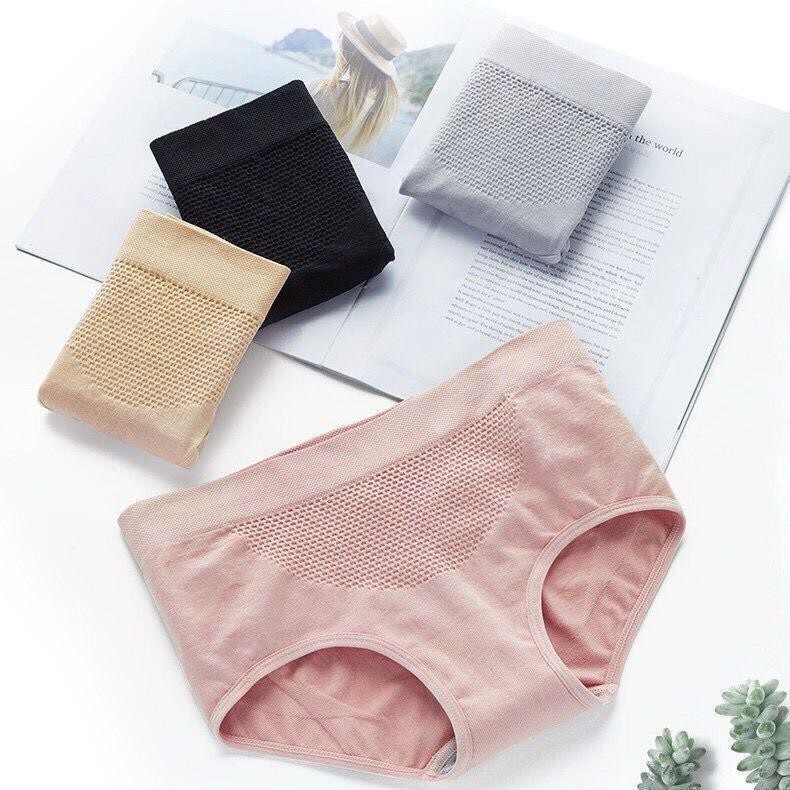 CD-03 Celana Dalam Wanita Briefs Elastis Seamless Mid Waist Bahan Katun Cd wanita