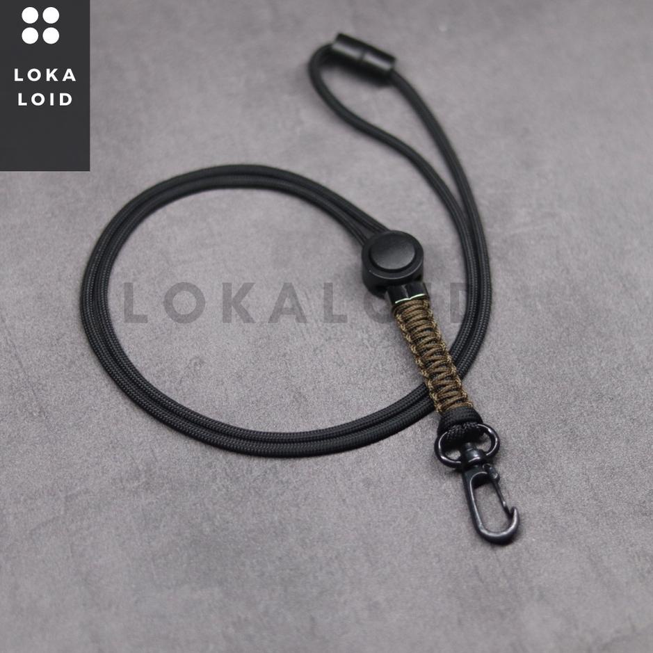 

✔ Lanyard gantungan Kalung pods pod name tag id card holder paracord kalung strap lanyard cobra knot premium Recomend