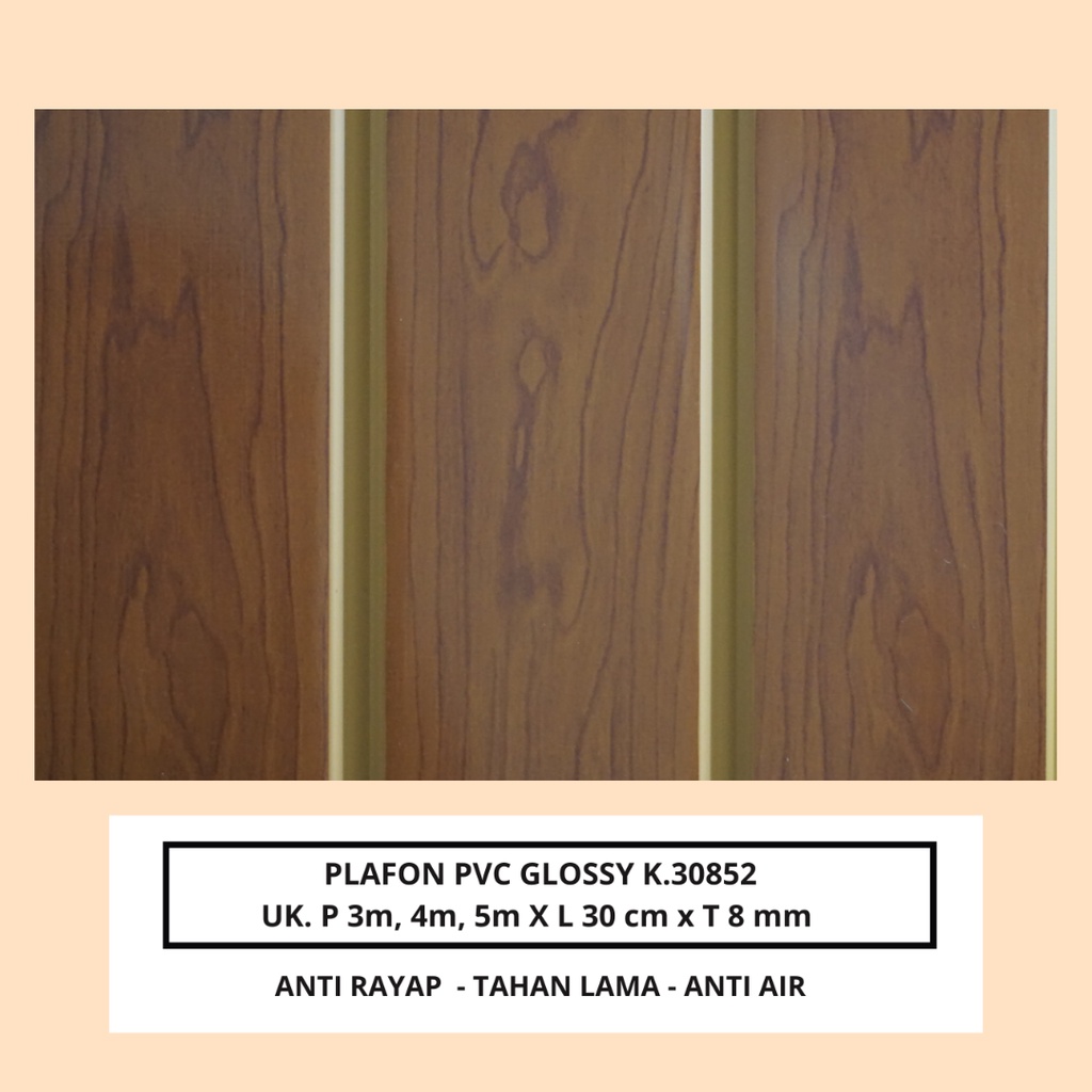 Plafon PVC Motif Film Tipe K.30852 /Plafon PVC Murah/Sale Plafon PVC/RESI PLAFON PVC