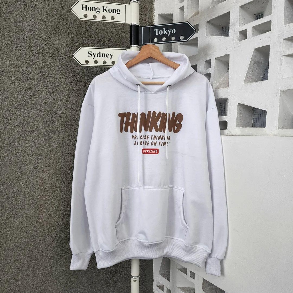 Hoodie Sweater THINKING bisa untuk jaket pria/wanita/couple