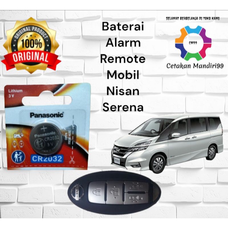 Baterai Remote Mobil Nisan Serena Cr2032