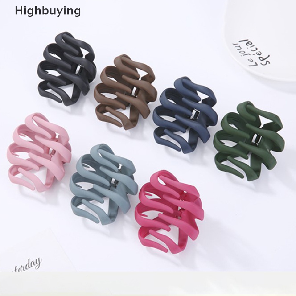 Hbid 1pc Gadis Geometris Rambut Cakar Klem Logam Rambut Kepiting Bentuk Bulan Hair Claw Clip Glory