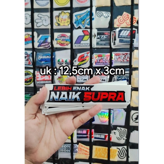 sticker printing LEBIH ENAK NAIK SUPRA