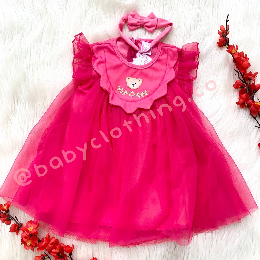 Baju party dress pergi pesta kondangan bestseller fashion anak bayi cewek perempuan murah bea