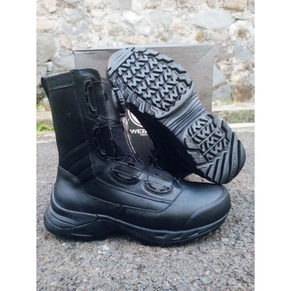 Sepatu PDL TNI Tali Putar Webest Full Kulit