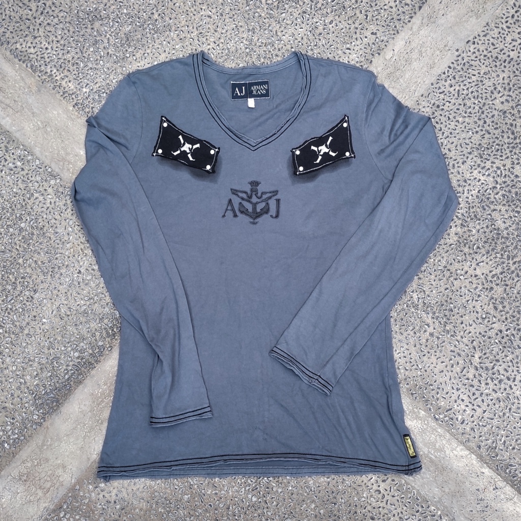 Jaket vintage celana kaos varsity sukajan hoodie crewneck second Arman i Jeans Blue Luxury by Giorgio Arman i