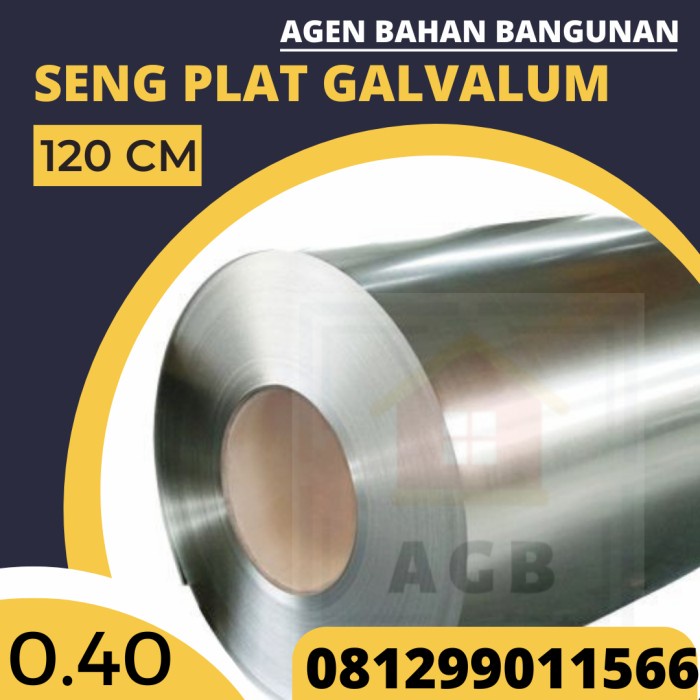Kaol Seng Talang/Seng Plat Galvalum (0,4) 120 Cm Anti Karat (1 Roll)