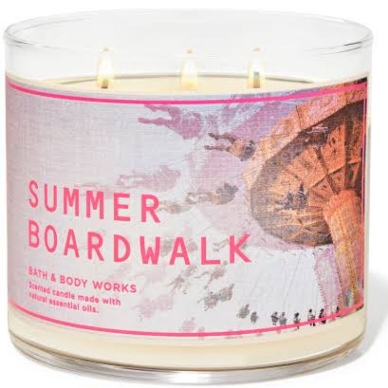 BATH &amp; BODY WORKS BBW SUMMER BROADWALK 3 WICK CANDLE 411 G