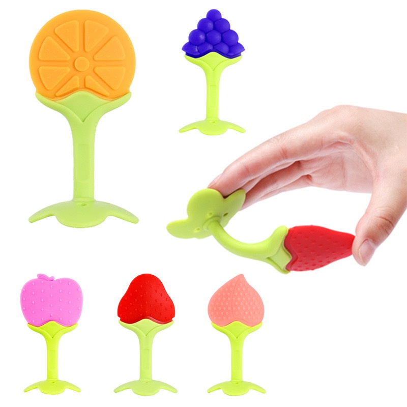 [IZUNA] GIGITAN BAYI SILIKON SILICONE / TEETHER GIGITAN BENTUK BUAH / BABY TEETHER / GIGITAN BAYI BENTUK BUAH