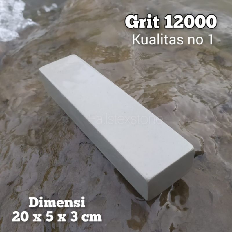Batu asah pisau golok super halus dimensi 20x5x3cm grit 12000