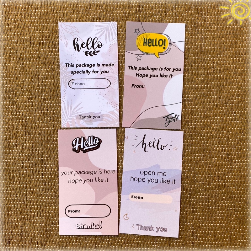 

1pcs sticker segel box package / sticker paket kemasan aesthetic