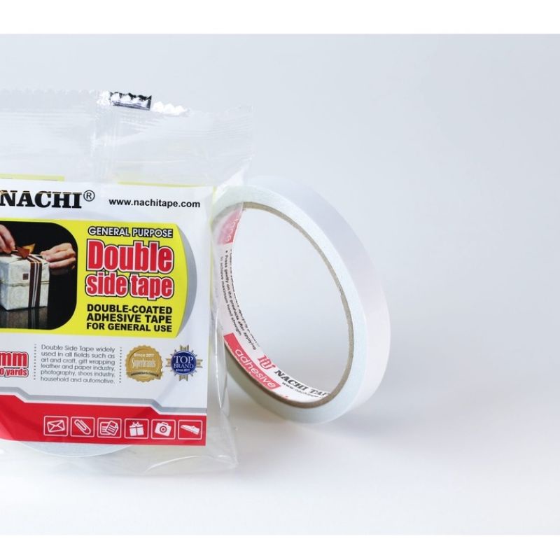 

Double Side Tape Nachi 12mm 10yard/Dobel Tip Nachi 1/2inch