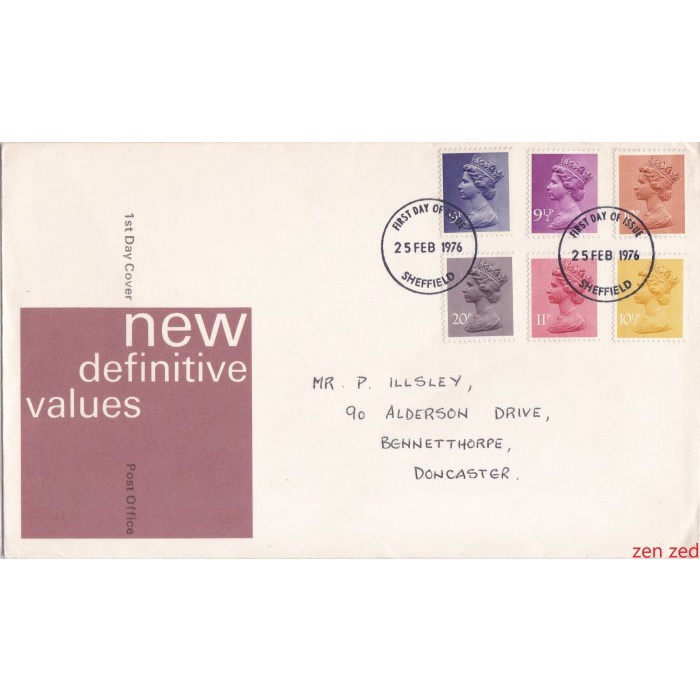 

A830 Prangko Inggris FDC 1976 Queen Elizabeth II 1 Pcs