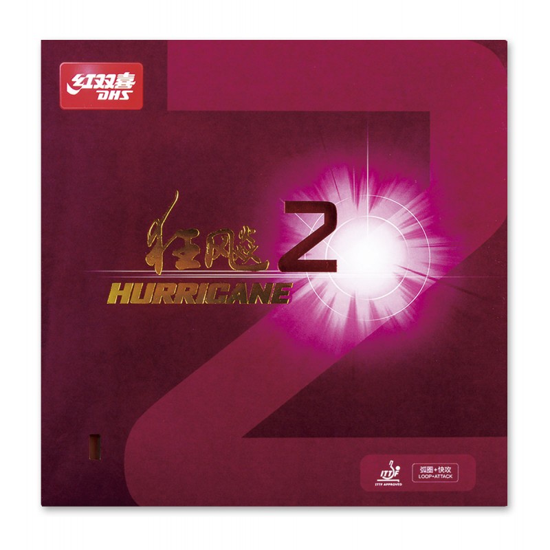 Karet Bat Tenis Meja Pingpong DHS Hurricane 2