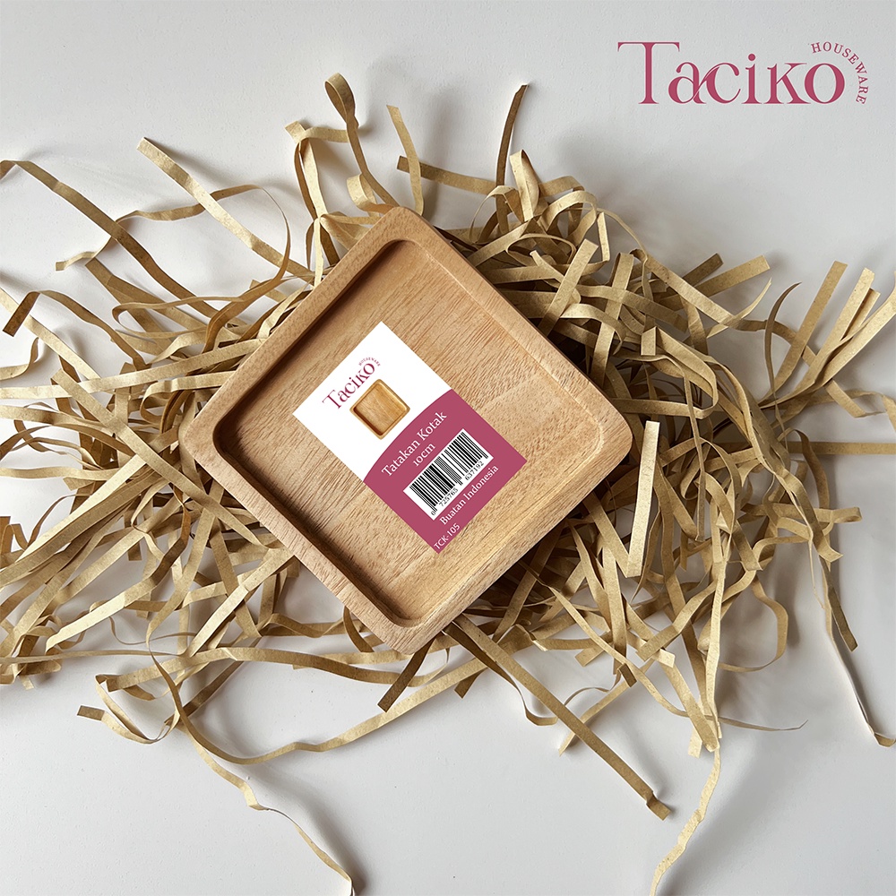 Ktmstore Tatakan Gelas Kayu Kotak Square Wooden Coaster Alas TACIKO TCK-105