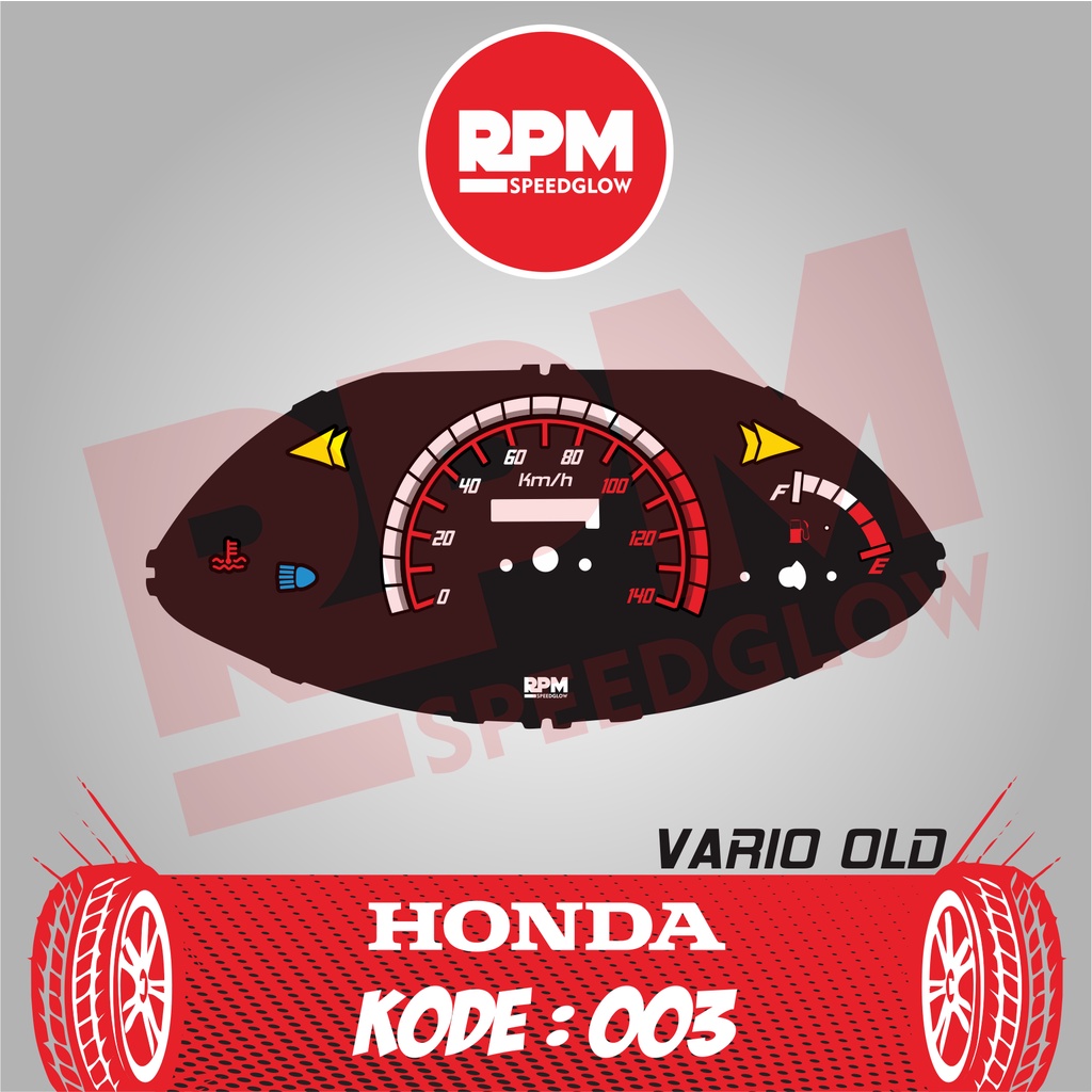 SPEEDOMETER CUSTOM HONDA VARIO 110 KARBU - RPM SPEEDGLOW