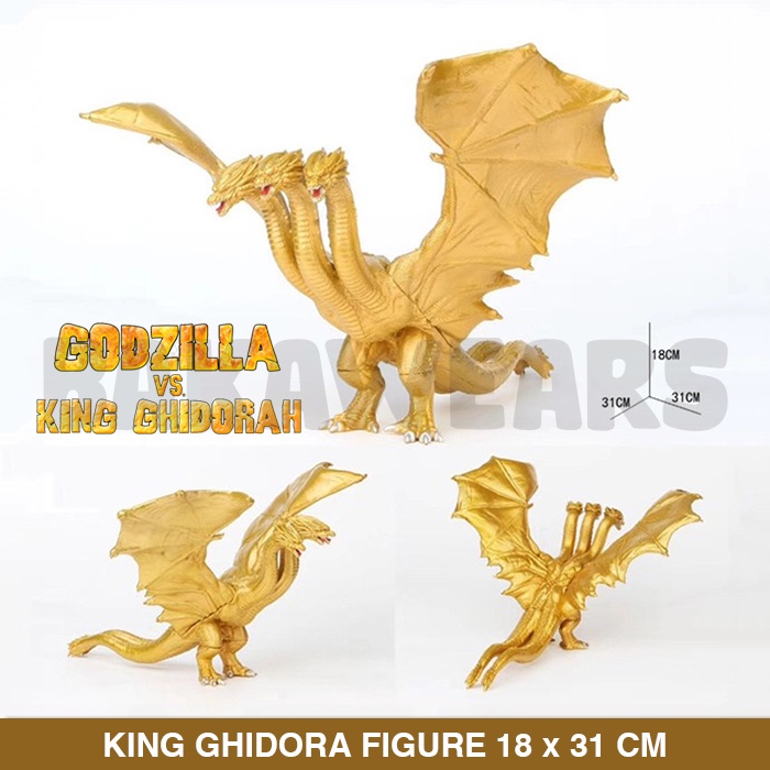 Figure King Ghidorah Godzilla: Godzilla VS Ghidorah King of Monster Mainan Anak (bakawears)