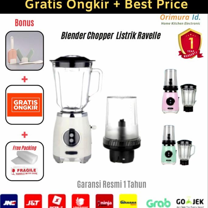 Blender Chopper - Ravelle Vintage Blender plus Chopper - Food Process