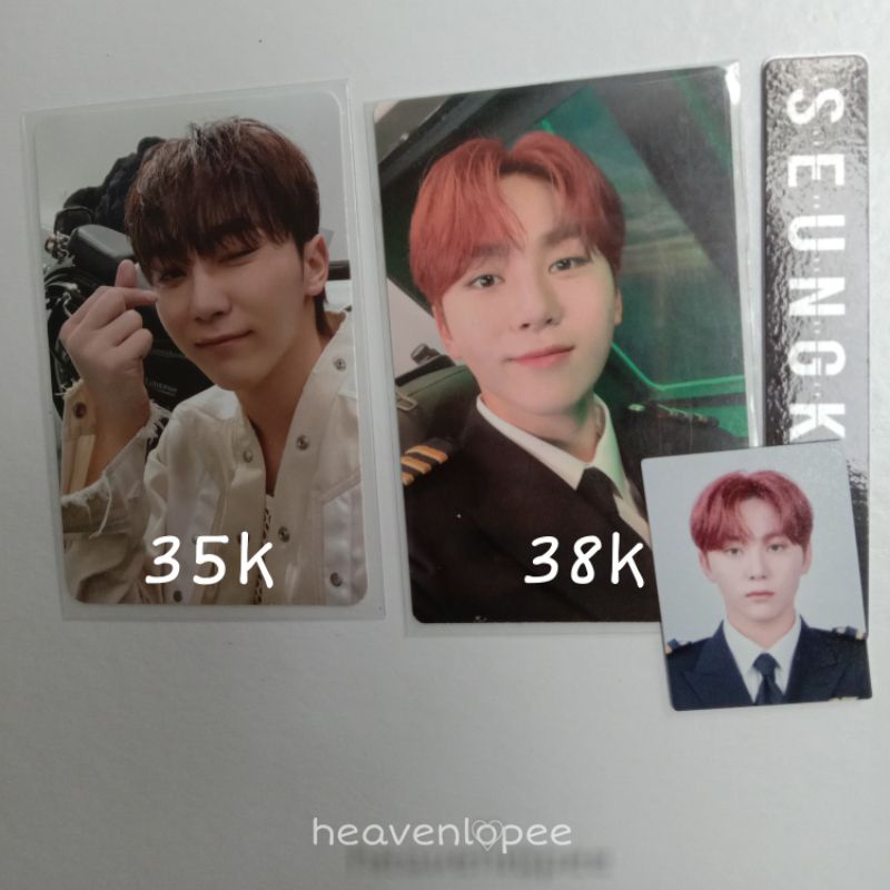 Photocard pilot vernon face the sun fts seungkwan seventeen wonu attaca