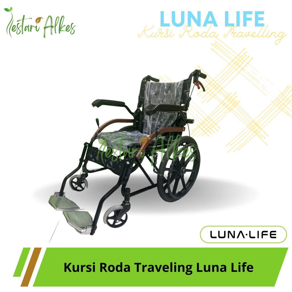 Kursi Roda Traveling Luna Life W2 Wheel Chair Velg Racing Alat Bantu Jalan Gerak Travelling